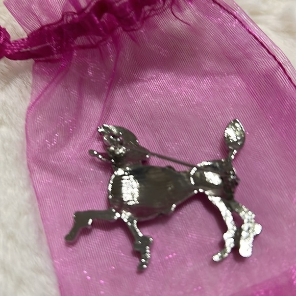 Rhinestone Poodle Pendant - Picture 4 of 6